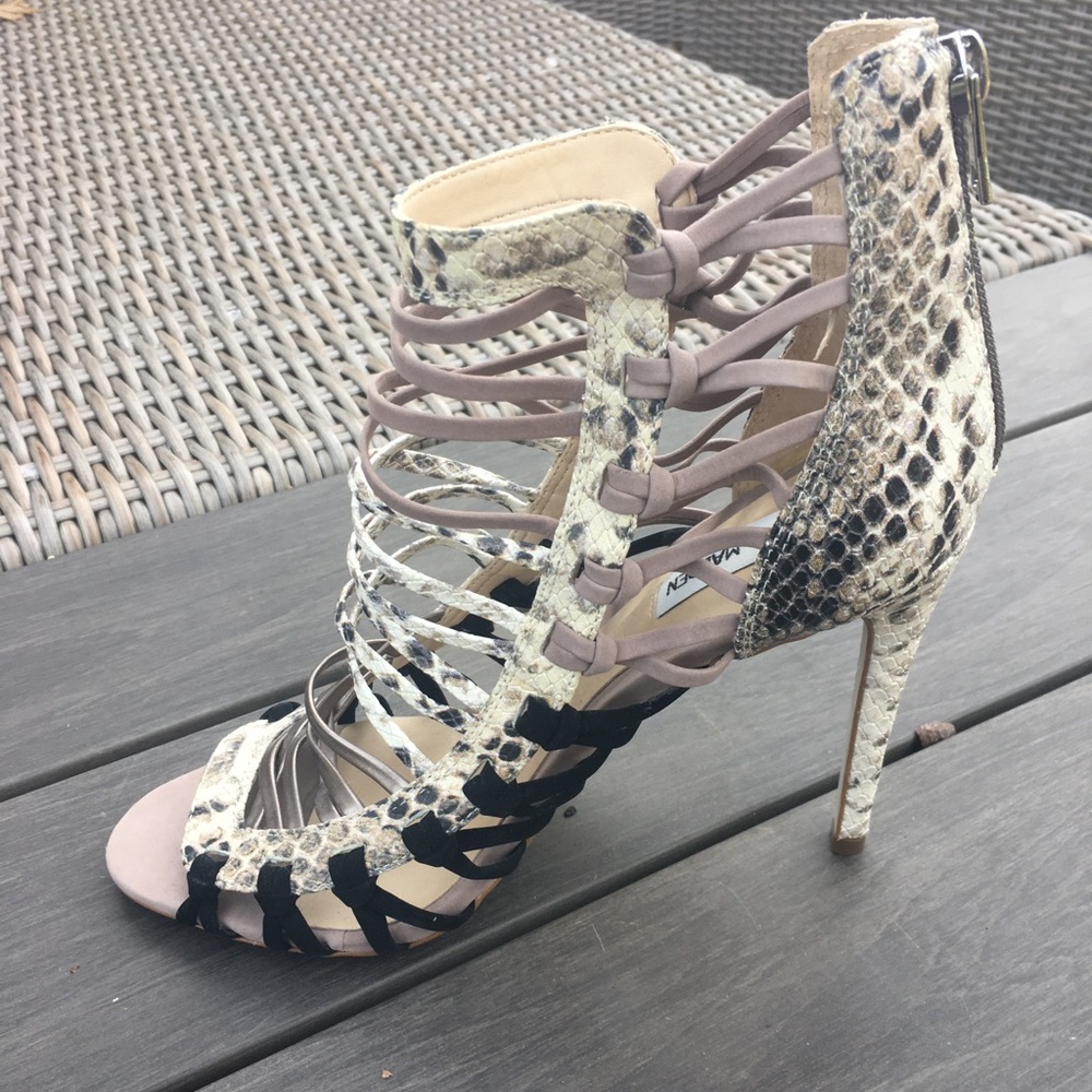 Snake skin sandals